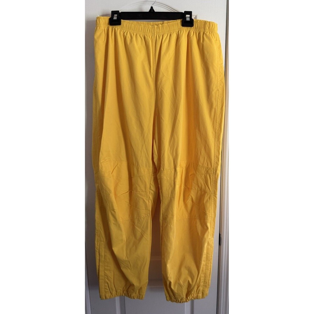 Polo Sport Ralph Lauren Pants Mens XL Yellow Track Ski Mesh Lined Y2K 90s Zip